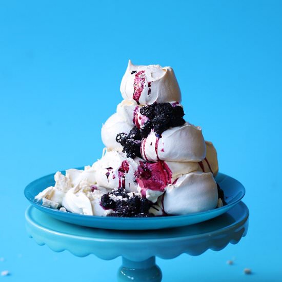 Mulberry Meringue Mess
