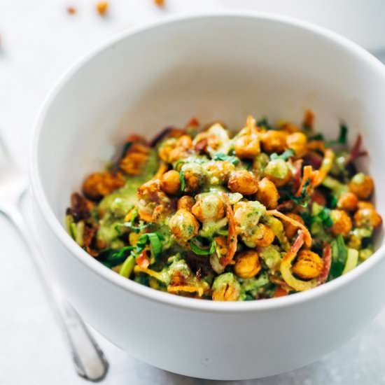 Rainbow Power Salad with Chickpeas