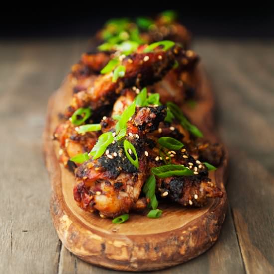 Korean Barbecue Chicken Wings