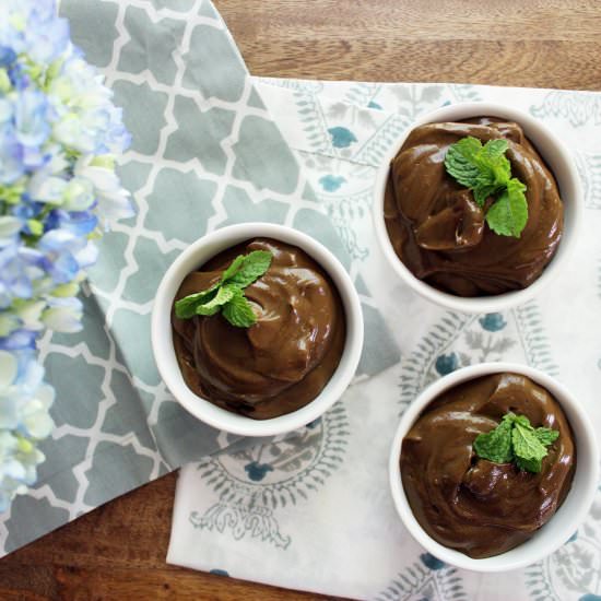 Chocolate Avocado Pudding {vegan}
