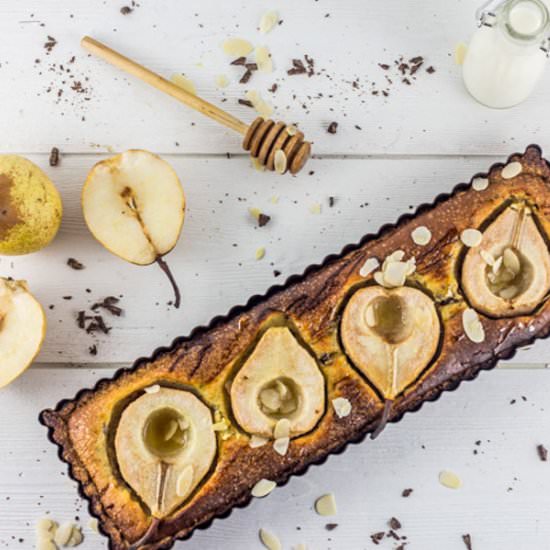 Bourdaloue Tart with chocolate