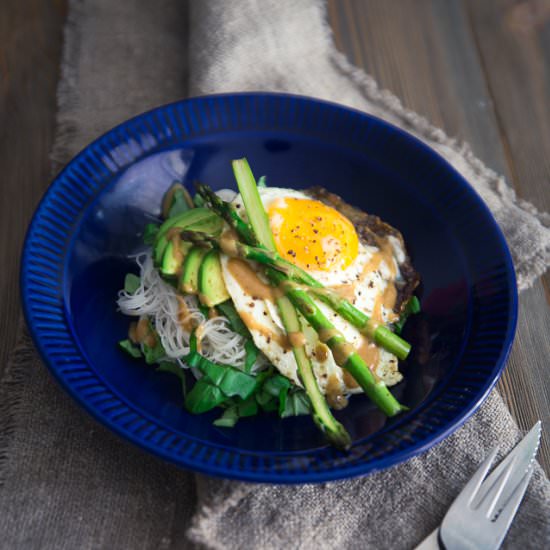 Avocado & Egg Salad w Miso Dressing