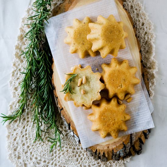 Rosemary Pine Nut Gâteaux Breton