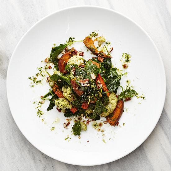 Kale Pecan Pesto Salad