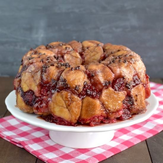 Raspberry Chocolate Chip Cake
