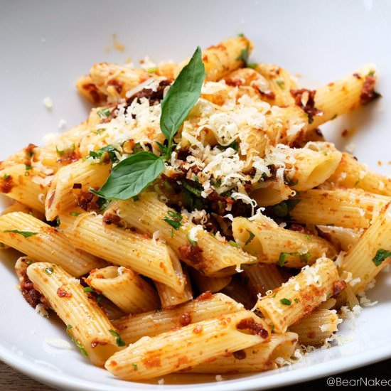 Simple No-Cook Penne Arrabbiata