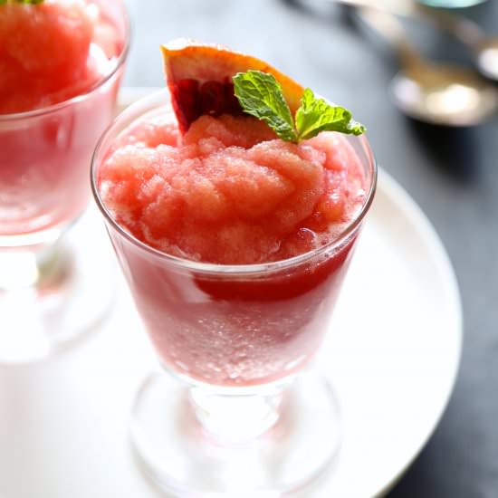 Blood Orange Peach Slushie