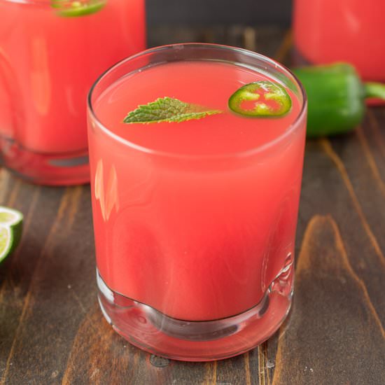 Watermelon jalapeño agua fresca