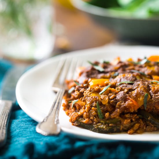 Paleo Turkey and Zucchini Casserole