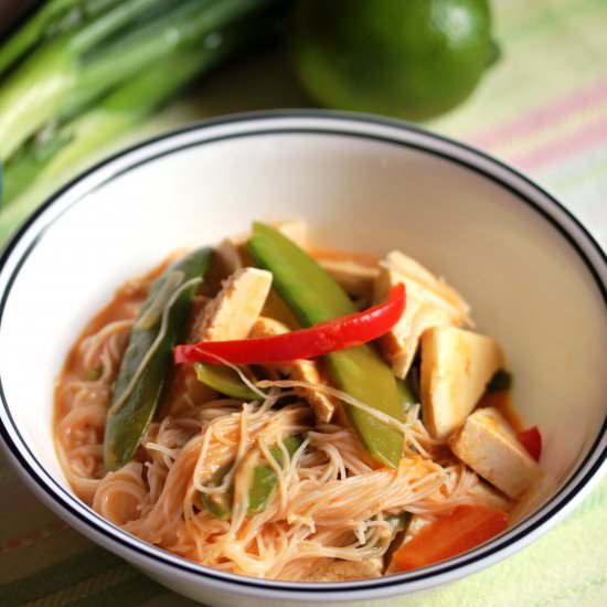 Vegan Thai Noodle Soup