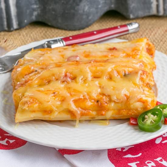 Mexican Chicken Manicotti