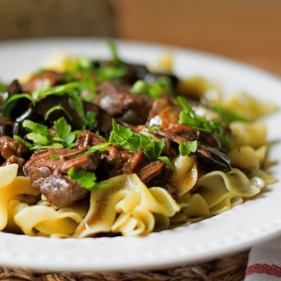 Slow Cooker Beef Tips w/ Gravy