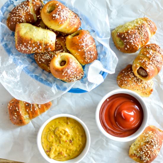 Pretzel Hot Dogs