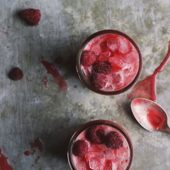 Raspberry Chamomile Cream Sodas