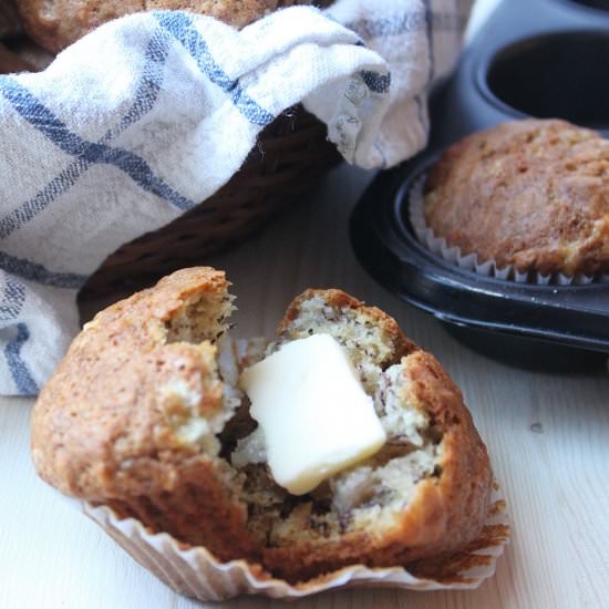 The Best Ever Banana Muffins