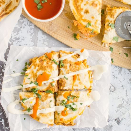 Buffalo Chicken Quesadillas