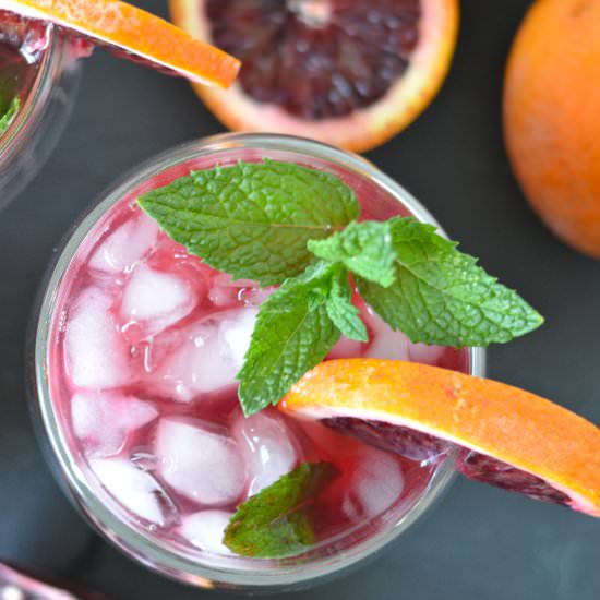 Blood Orange Mojitos