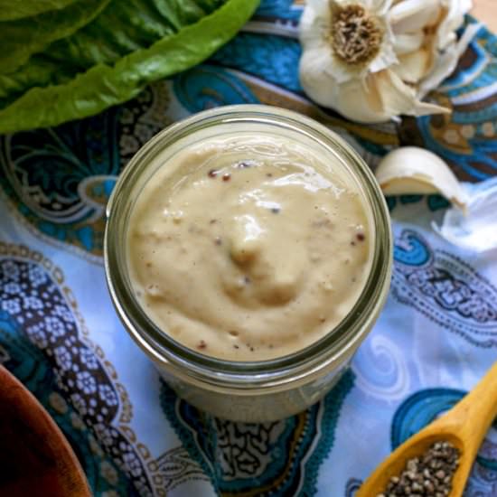 Homemade Creamy Caesar Dressing