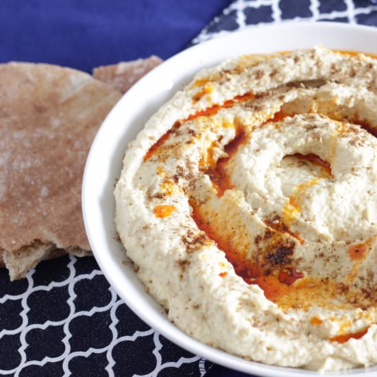Hummus with Paprika Butter & Zaatar