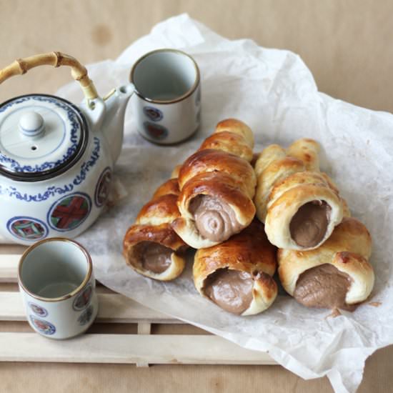Nutella Cream Horns