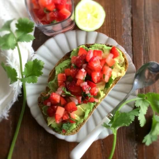Strawberry Avocado Toast