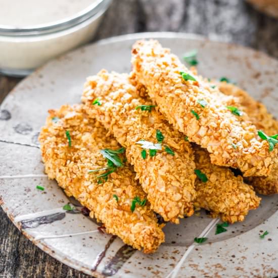 Oven Fried Breaded Chicken Tenders