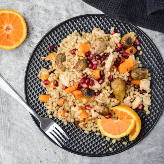Warm Barley Salad with Roasted Squash