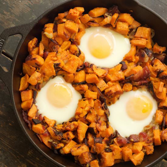 Sweet Potato & Bacon Hash