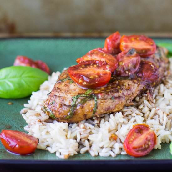 Balsamic Chicken and Tomatoes