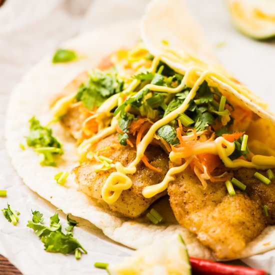 Curried Fish Tacos
