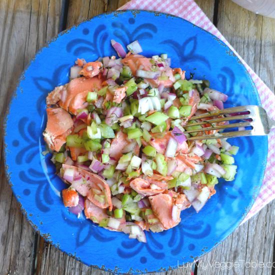 Grilled Salmon Salad