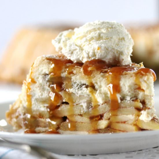 Upside Down Cheesecake Apple Pie