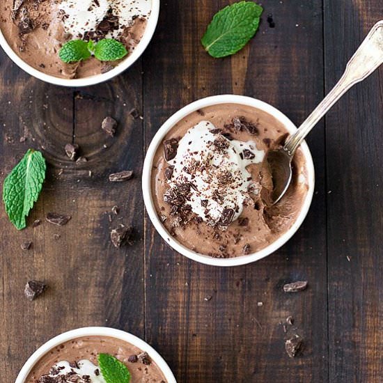Greek Yogurt Chocolate Panna Cotta