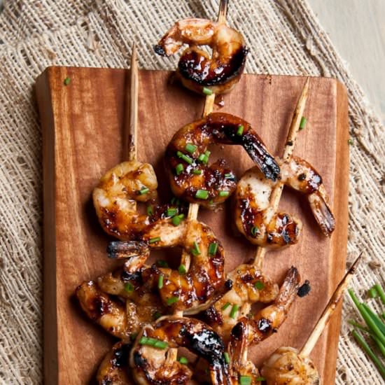 Honey Balsamic Beer Glazed Shrimp