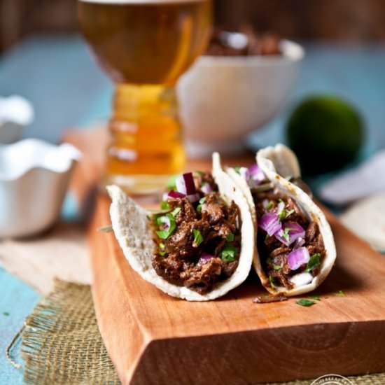 Stout Beef Barbacoa Tacos
