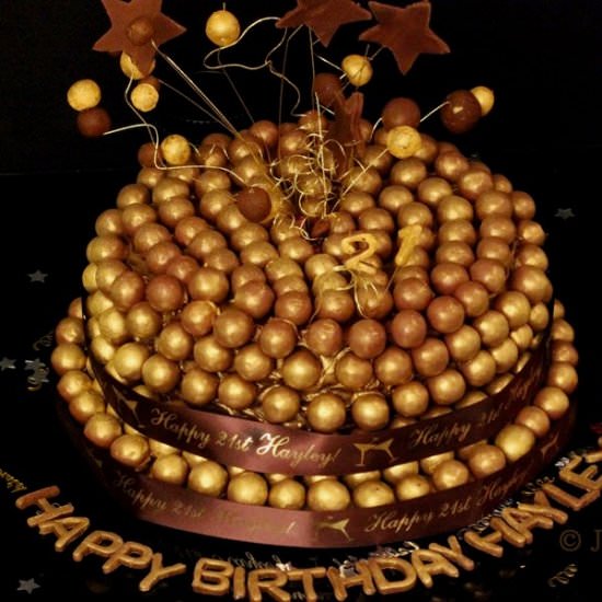 Caramel Maltesers Ombre Cake