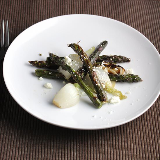 Grilled Asparagus and Onions