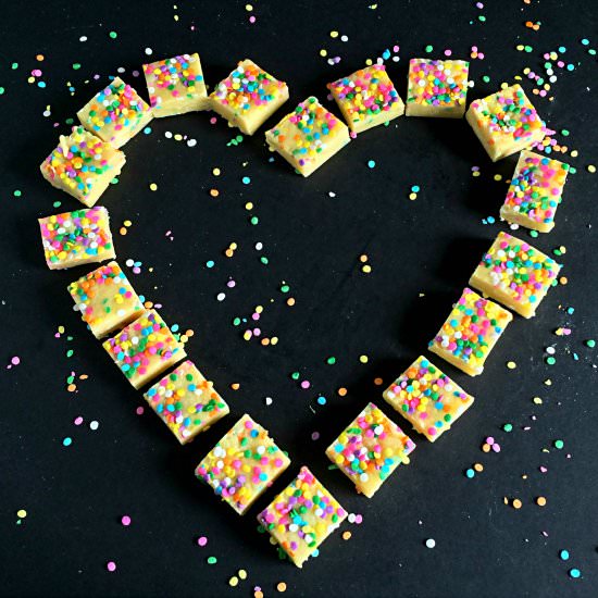 Funfetti Cake Batter Fudge