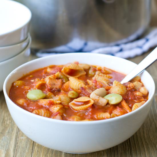 Quick Pasta E Fagioli Soup