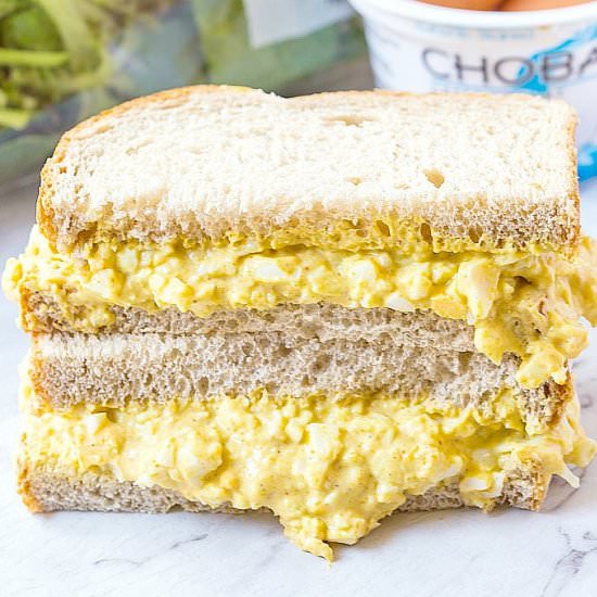 Healthy Creamy Curried Egg Salad