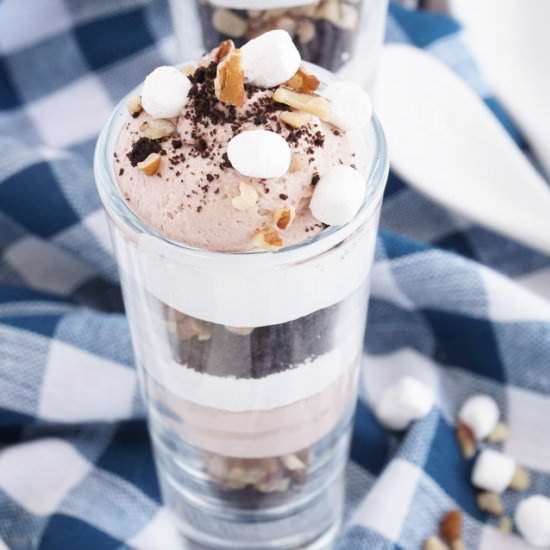 Rocky Road Mousse Shooters