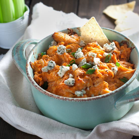 Lightened Up Buffalo Chicken Dip
