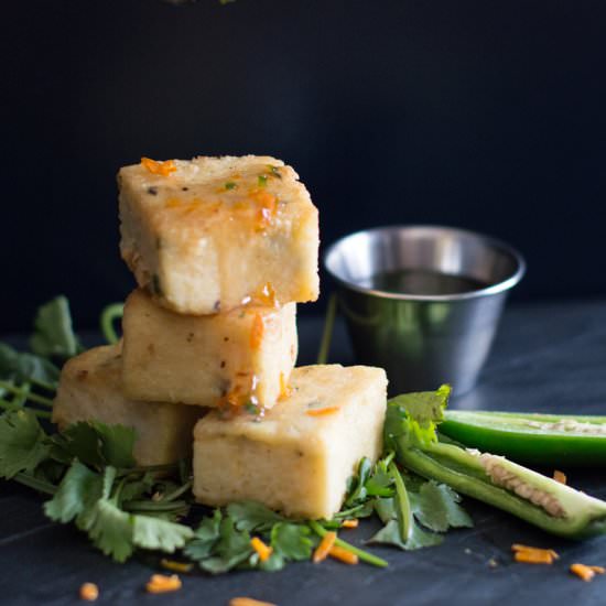 Jalapeño Polenta with Citrus Glaze