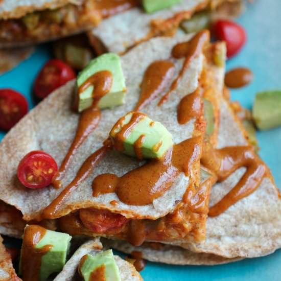 Easy Sweet Chili Mustard Quesadilla