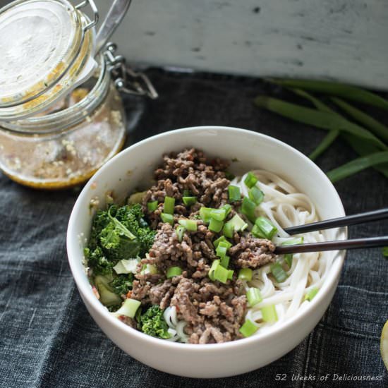 Noodle Bowl with Sesame Dressing