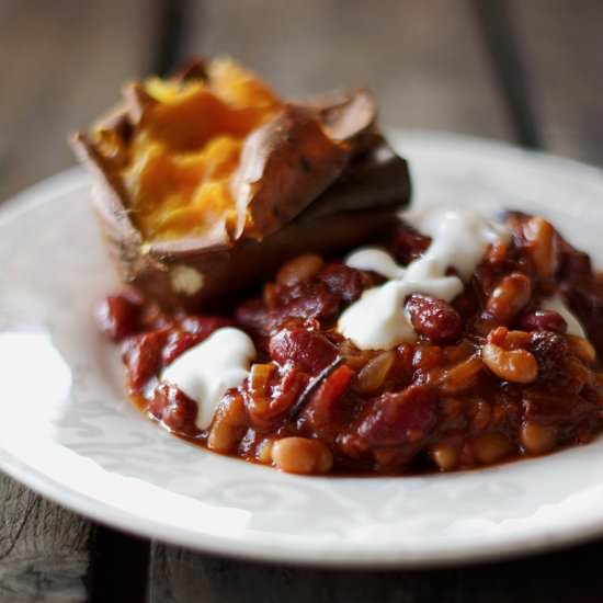 Baked Beans à la Jamie