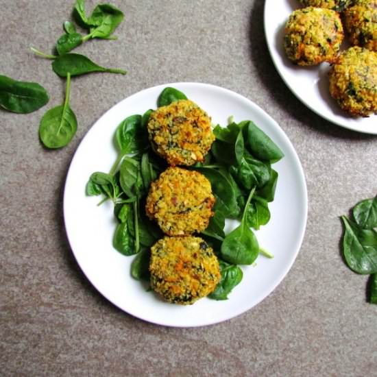 Spinach-Carrot Quinoa Patties
