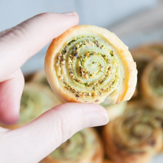 Wild Garlic Pesto Snails