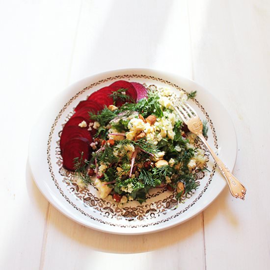 Quinoa Salad + Quick Pickled Beets