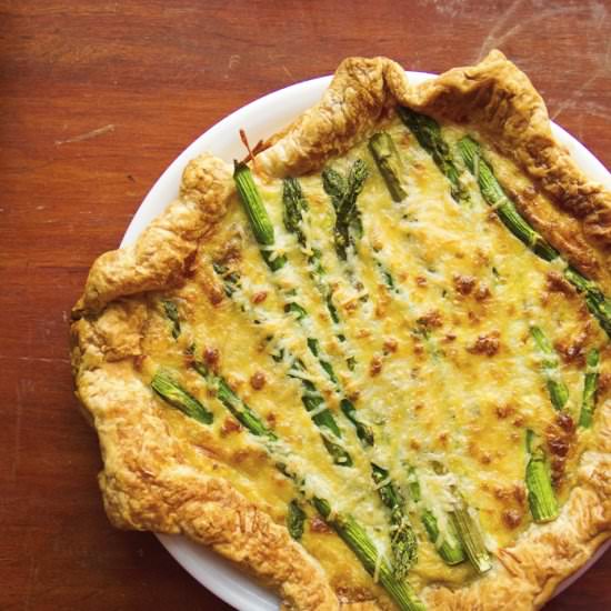 Sausage Asparagus Tart